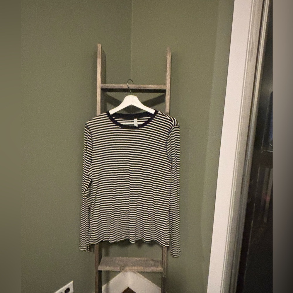 Black and White Long Sleeve Shirt